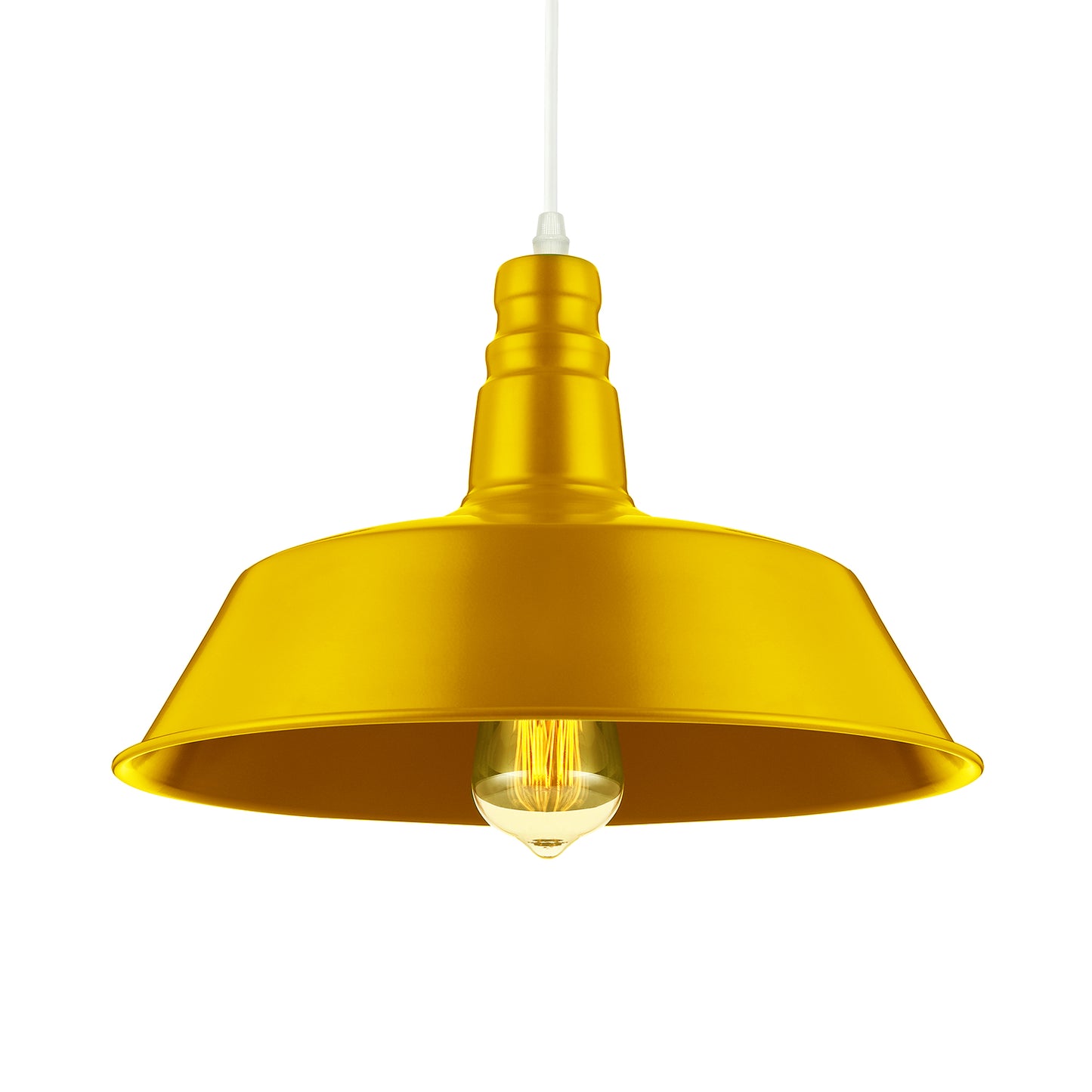 10/14 Inch Wide Barn Living Room Pendant Lighting Industrial Style Metal 1 Bulb Pink/Yellow Hanging Light with Adjustable Cord Clearhalo 'Art Deco Pendants' 'Cast Iron' 'Ceiling Lights' 'Ceramic' 'Crystal' 'Industrial Pendants' 'Industrial' 'Metal' 'Middle Century Pendants' 'Pendant Lights' 'Pendants' 'Tiffany' Lighting' 20784