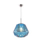 Modern 1 Light Pendant Lamp with Acrylic Shade Black/Silver/Blue Diamond Hanging Ceiling Light Clearhalo 'Ceiling Lights' 'Modern Pendants' 'Modern' 'Pendant Lights' 'Pendants' Lighting' 207951