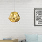 Modern 1 Light Pendant Lamp with Acrylic Shade Black/Silver/Blue Diamond Hanging Ceiling Light Clearhalo 'Ceiling Lights' 'Modern Pendants' 'Modern' 'Pendant Lights' 'Pendants' Lighting' 207966