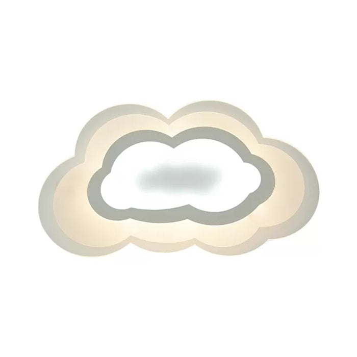 Acrylic Cloud Ceiling Mount Light Simple Style Flush Light in White Finish for Teen Clearhalo 'Ceiling Lights' 'Close To Ceiling Lights' 'Close to ceiling' 'Flush mount' Lighting' 20807