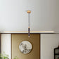 Linear Metal Pendant Light Kit Antique Black/Wood LED Hanging Light Fixture for Study Room, 31.5"/47" Wide Clearhalo 'Ceiling Lights' 'Modern Pendants' 'Modern' 'Pendant Lights' 'Pendants' Lighting' 208122