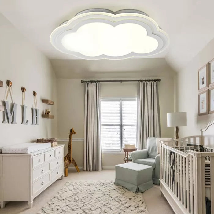 Acrylic Cloud Ceiling Mount Light Simple Style Flush Light in White Finish for Teen Clearhalo 'Ceiling Lights' 'Close To Ceiling Lights' 'Close to ceiling' 'Flush mount' Lighting' 20814