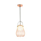 Gourd Cage Pendant Light Kit Minimalist Metal 1 Light Black/White/Rose Gold Hanging Ceiling Light Clearhalo 'Ceiling Lights' 'Modern Pendants' 'Modern' 'Pendant Lights' 'Pendants' Lighting' 208278