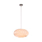 Acrylic Meringue Pendant Light Simple Style 1 Light White Ceiling Pendant, 14"/16"/19.5" Wide Clearhalo 'Ceiling Lights' 'Modern Pendants' 'Modern' 'Pendant Lights' 'Pendants' Lighting' 208454