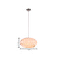 Acrylic Meringue Pendant Light Simple Style 1 Light White Ceiling Pendant, 14"/16"/19.5" Wide Clearhalo 'Ceiling Lights' 'Modern Pendants' 'Modern' 'Pendant Lights' 'Pendants' Lighting' 208455