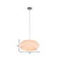 Acrylic Meringue Pendant Light Simple Style 1 Light White Ceiling Pendant, 14"/16"/19.5" Wide Clearhalo 'Ceiling Lights' 'Modern Pendants' 'Modern' 'Pendant Lights' 'Pendants' Lighting' 208456