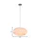 Acrylic Meringue Pendant Light Simple Style 1 Light White Ceiling Pendant, 14"/16"/19.5" Wide Clearhalo 'Ceiling Lights' 'Modern Pendants' 'Modern' 'Pendant Lights' 'Pendants' Lighting' 208457