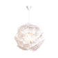 Sputnik Bedroom Ceiling Pendant Acrylic 1 Light Art Deco Suspension Light, 19"/23.5" Wide Clearhalo 'Ceiling Lights' 'Modern Pendants' 'Modern' 'Pendant Lights' 'Pendants' Lighting' 208477
