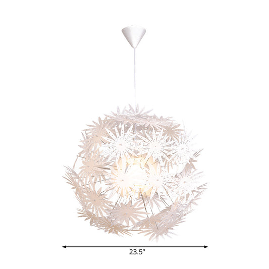 Sputnik Bedroom Ceiling Pendant Acrylic 1 Light Art Deco Suspension Light, 19"/23.5" Wide Clearhalo 'Ceiling Lights' 'Modern Pendants' 'Modern' 'Pendant Lights' 'Pendants' Lighting' 208479