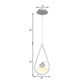 Waterdrop Frame Hanging Lamp Acrylic 1/2/3 Lights Black/White Ceiling Pendant for Dining Room in Warm/White Light Clearhalo 'Ceiling Lights' 'Modern Pendants' 'Modern' 'Pendant Lights' 'Pendants' Lighting' 208715