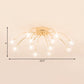 Firework-Shaped Metal Semi Flush Mount Contemporary 12/15/21 Lights Chrome/Gold Led Semi Flush Ceiling Light Fixture Clearhalo 'Ceiling Lights' 'Close To Ceiling Lights' 'Close to ceiling' 'Semi-flushmount' Lighting' 209243