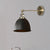 1 Bulb Domed Shade Sconce Lamp Industrial Black/Grey/White Metal Wall Mounted Light for Bedroom Black Clearhalo 'Art deco wall lights' 'Cast Iron' 'Glass' 'Industrial wall lights' 'Industrial' 'Middle century wall lights' 'Modern' 'Rustic wall lights' 'Tiffany' 'Traditional wall lights' 'Wall Lamps & Sconces' 'Wall Lights' Lighting' 209348