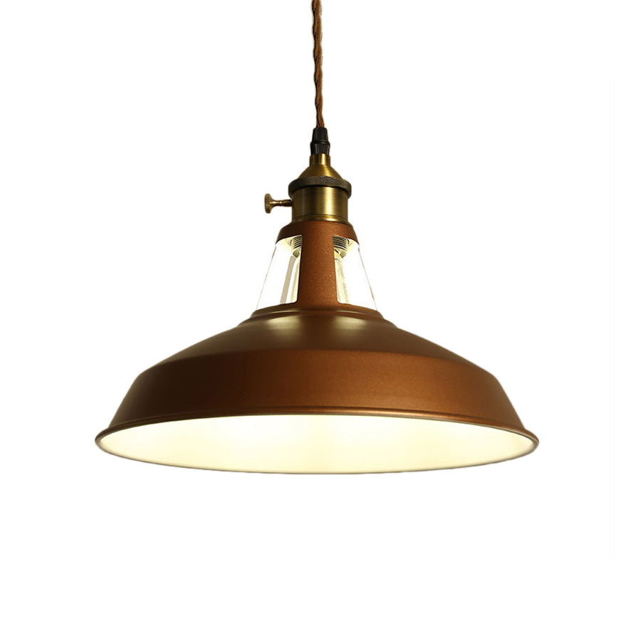 1 Light Barn Pendant Lighting Fixture Industrial Beige/Blue/Green Metal Hanging Ceiling Light for Dining Room Clearhalo 'Art Deco Pendants' 'Cast Iron' 'Ceiling Lights' 'Ceramic' 'Crystal' 'Industrial Pendants' 'Industrial' 'Metal' 'Middle Century Pendants' 'Pendant Lights' 'Pendants' 'Tiffany' Lighting' 209618