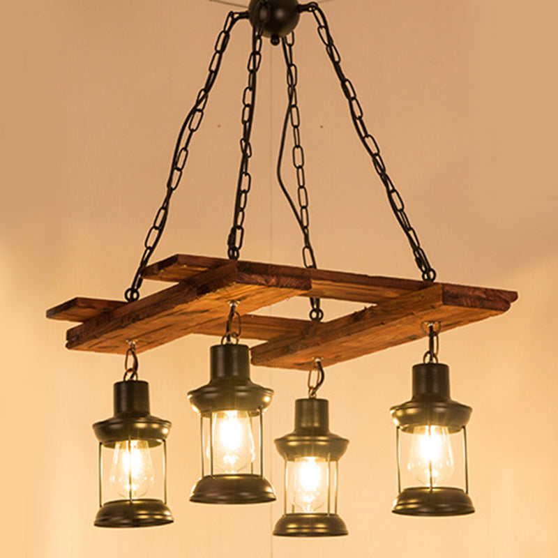 Caged Dining Room Pendant Chandelier Industrial Metal 3 Lights Black Hanging Fixture Black C Clearhalo 'Cast Iron' 'Ceiling Lights' 'Chandeliers' 'Industrial Chandeliers' 'Industrial' 'Metal' 'Middle Century Chandeliers' 'Rustic Chandeliers' 'Tiffany' Lighting' 209711
