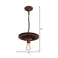 Gear Ceiling Lamp Metal 1/6 Bulb Industrial Dining Room Pendant Lighting in Bronze Clearhalo 'Art Deco Pendants' 'Cast Iron' 'Ceiling Lights' 'Ceramic' 'Crystal' 'Industrial Pendants' 'Industrial' 'Metal' 'Middle Century Pendants' 'Pendant Lights' 'Pendants' 'Tiffany' Lighting' 209754