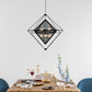 Contemporary Polygon Ceiling Pendant Light Amber/Smoke Gray Glass 1 Light Dining Room Suspension Light, 8"/16" Wide Clearhalo 'Ceiling Lights' 'Chandeliers' 'Glass shade' 'Glass' 'Modern Pendants' 'Modern' 'Pendant Lights' 'Pendants' Lighting' 209807
