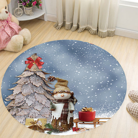 Cartoon Patterned Rug Multicolor Synthetics Carpet Stain Resistant Machine Washable Anti-Slip Rug for Kids Room Gray-White Clearhalo 'Area Rug' 'Rug' 2105797