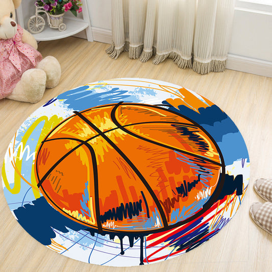 Cartoon Patterned Rug Multicolor Synthetics Carpet Stain Resistant Machine Washable Anti-Slip Rug for Kids Room Beige Clearhalo 'Area Rug' 'Rug' 2105799