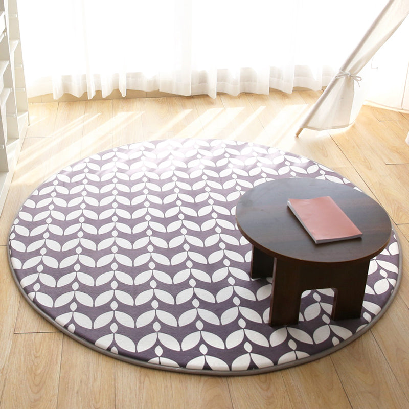 Cartoon Kids Room Rug Multi Colored Animal Carpet Cotton Pet-Friendly Machine Wash Indoor Rug Black-White Clearhalo 'Area Rug' 'Rug' 2105931