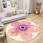Multi Colored Bedroom Foot Rug Kids Floral Rug Cotton Machine Wash Pet Friendly Area Carpet Orange Pink Clearhalo 'Area Rug' 'Rug' 2105995
