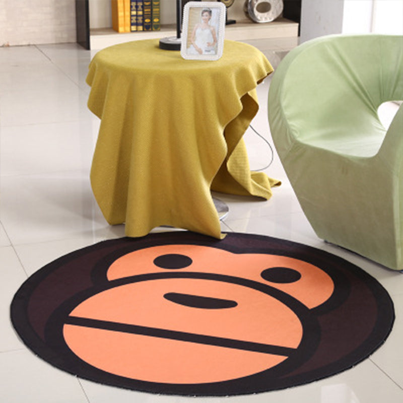Multicolor Princess Rug Polypropylene Digital Printing Carpet Anti-Slip Backing Washable Pet Friendly Rug for Home Decoration Brown Clearhalo 'Area Rug' 'Rug' 2106051