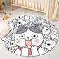 Kids Style Baby Room Rug Multi Color Comics Animal Area Carpet Synthetics Stain Resistant Washable Anti-Slip Rug Pink Clearhalo 'Area Rug' 'Rug' 2106072