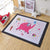 Chic Cartoon Quilted Rug Multicolor Wild Animal Area Carpet Stain Resistant Non-Slip Washable Rug for Kids Bedroom Pink 4'9" x 6'5" Clearhalo 'Area Rug' 'Rug' 2106184
