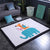 Chic Cartoon Quilted Rug Multicolor Wild Animal Area Carpet Stain Resistant Non-Slip Washable Rug for Kids Bedroom Lake Green 4'9" x 6'5" Clearhalo 'Area Rug' 'Rug' 2106188