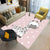 Childly Multi Colored Cartoon Rug Polypropylene Animal Print Rug Non-Slip Stain Resistant Pet Friendly Carpet for Baby Room Nude Pink Clearhalo 'Area Rug' 'Rug' 2106202