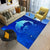 Unique 3D Underwater World Rug Multi Colored Kids Rug Polypropylene Pet Friendly Stain Resistant Anti-Slip Carpet for Nursery Royal Blue Clearhalo 'Area Rug' 'Rug' 2106219