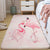 Pastel Multi Colored Scandinavian Rug Cotton Animal Rug Machine Wash Carpet for Girls Room Pink Clearhalo 'Area Rug' 'Rug' 2106231