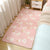 Stylish Multi-Colored Kids Rug Cotton Patterned Carpet Machine Washable Pet Friendly Anti-Slip Backing Rug for Girls Bedroom Pink Clearhalo 'Area Rug' 'Rug' 2106250