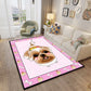 Childhood Multi-Color Cartoon Rug Polypropylene Animal Carpet Non-Slip Backing Stain Resistant Washable Rug for Baby Room Pink Clearhalo 'Area Rug' 'Rug' 2106366