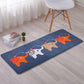 Lovely Multicolor Animal Patterned Rug Synthetics Kids Carpet Washable Stain Resistant Non-Slip Rug for Bedroom Navy 1'8" x 3'11" Clearhalo 'Area Rug' 'Rug' 2106375