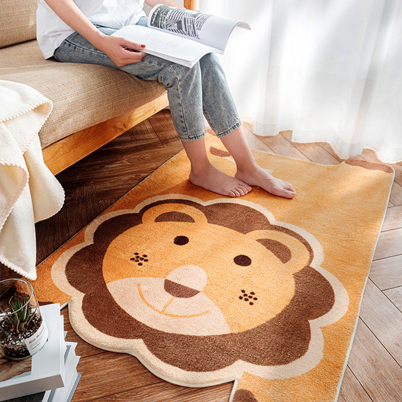 Irregular Shaped Animal Rug Multicolor Cartoon Carpet Synthetics Non-Slip Backing Machine Washable Pet Friendly Rug for Nursery Clearhalo 'Area Rug' 'Rug' 2106390