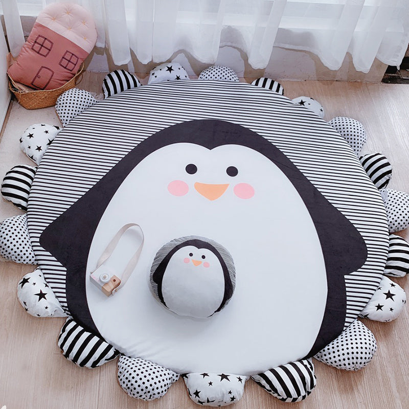 Floral Multi Colored Cartoon Rug Polyester Animal Patterned Rug Washable Stain Resistant Anti-Slip Backing Rug for Baby Room Clearhalo 'Area Rug' 'Rug' 2106407