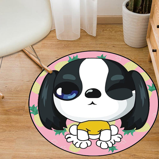 Multi-Color Nursery Rug Cartoon Animal Area Rug Polyester Non-Slip Backing Pet Friendly Machine Washable Carpet Black Clearhalo 'Area Rug' 'Rug' 2106458