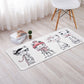 Decorative Nordic Rug Multi Color Animal Wearing Scarf Sketch Rug Pet Friendly Washable Anti-Slip Rug for Room Pink 1'8" x 3'11" Clearhalo 'Area Rug' 'Rug' 2106460