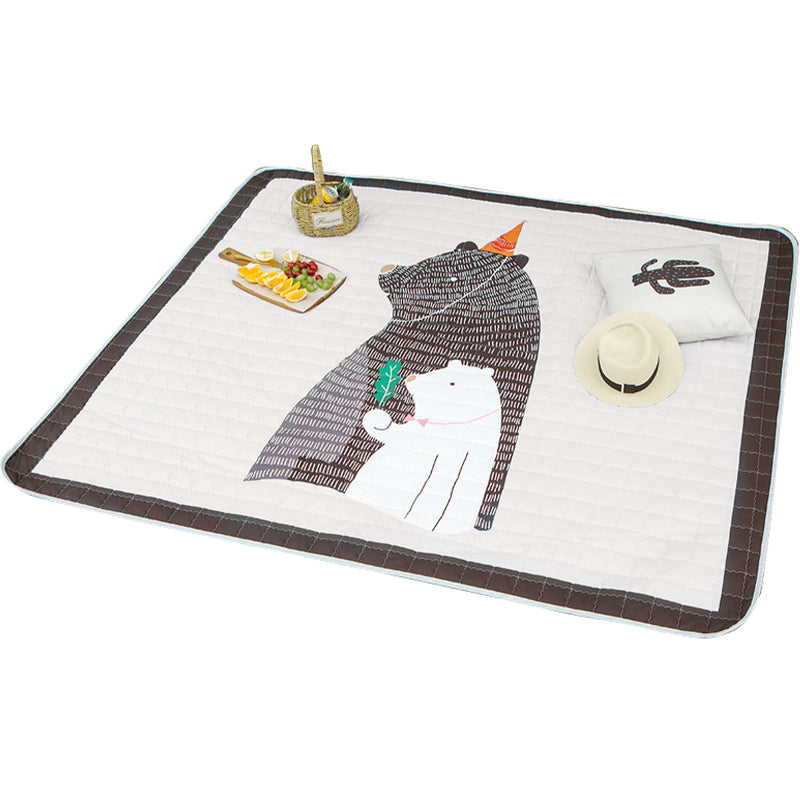 Multi-Colored Animal Patterned Rug Polyester Kids Rug Machine Washable Anti-Slip Backing Stain Resistant Carpet for Childrens Room Clearhalo 'Area Rug' 'Rug' 2106468