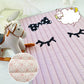 Minimalist Nursery Padded Rug Pastel Color Cartoon Carpet Cotton Easy Care Indoor Rug Clearhalo 'Area Rug' 'Rug' 2106491