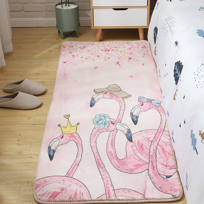 Kids Bedroom Area Rug Multi Colored Animal Sketch Rug Cotton Machine Wash Carpet Clearhalo 'Area Rug' 'Rug' 2106496