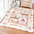 Childly Cartoon Rug Multi Colored Still Life Pattern Rug Machine Wash Carpet with Scalloped Trim Pink 6'7" x 7'7" Clearhalo 'Area Rug' 'Rug' 2106569