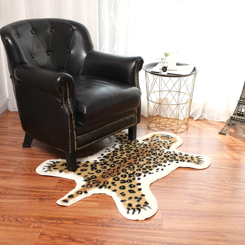 Yellow Cheetah Skin Print Rug Polyester Contemporary Carpet Stain Resistant Anti-Slip Backing Washable Rug for Living Room Clearhalo 'Area Rug' 'Casual' 'Rugs' Rug' 2106575