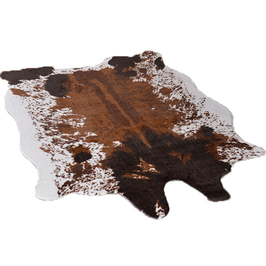 Cool Cowhide Pattern Rug Dark Brown Modern Rug Polypropylene Anti-Slip Machine Washable Pet Friendly Carpet for Family Room Clearhalo 'Area Rug' 'Casual' 'Rugs' Rug' 2106583