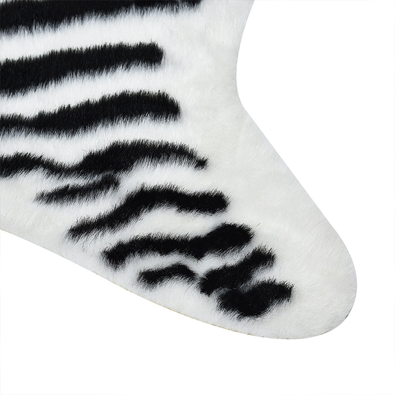 Nordic Zebra Print Rug Black and White Synthetics Carpet Anti-Slip Pet Friendly Machine Washable Rug for Home Decor Clearhalo 'Area Rug' 'Casual' 'Rugs' Rug' 2106625
