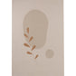 Minimalist Plant Print Rug Pastoral Color Polypropylene Rug Non-Slip Stain Resistant Pet Friendly Carpet for Great Room Khaki Clearhalo 'Area Rug' 'Rug' 2106652