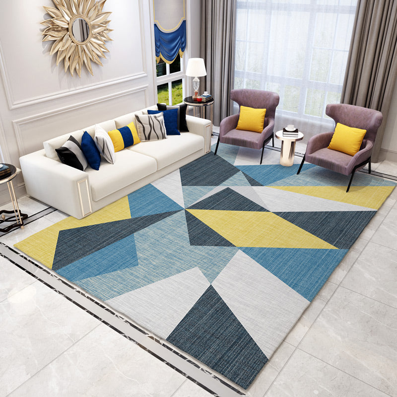 Decorative Colorblock Rug Multi Color Simple Rug Synthetics Non-Slip Pet Friendly Stain Resistant Rug for Home Yellow Clearhalo 'Area Rug' 'Rug' 2106756