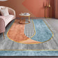 Morandi Color Living Room Rug Nordic Colorblock with Twisted Line Rug Polypropylene Non-Slip Washable Stain Resistant Rug Blue Clearhalo 'Area Rug' 'Rug' 2106772