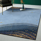 Morandi Color Living Room Rug Nordic Colorblock with Twisted Line Rug Polypropylene Non-Slip Washable Stain Resistant Rug Sky Blue Clearhalo 'Area Rug' 'Rug' 2106780