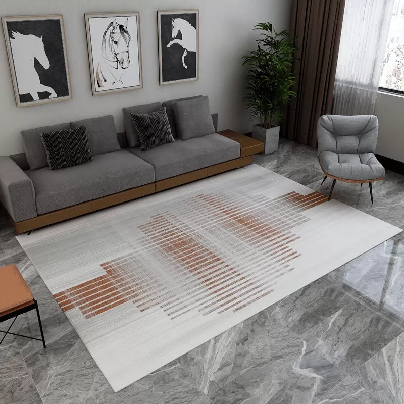 Contemporary Abstract Pattern Rug Multi Color Polypropylene Rug Anti-Slip Pet Friendly Stain Resistant Carpet for Great Room Coffee Clearhalo 'Area Rug' 'Rug' 2106855